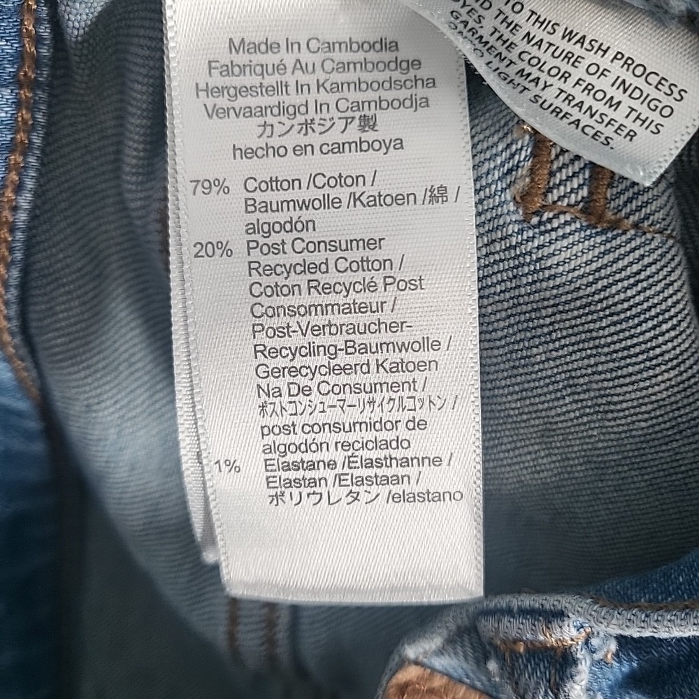 Madewell The Perfect Vintage Jeans Women's 26 Blue Denim Distressed Straight Cas - Picture 12 of 15